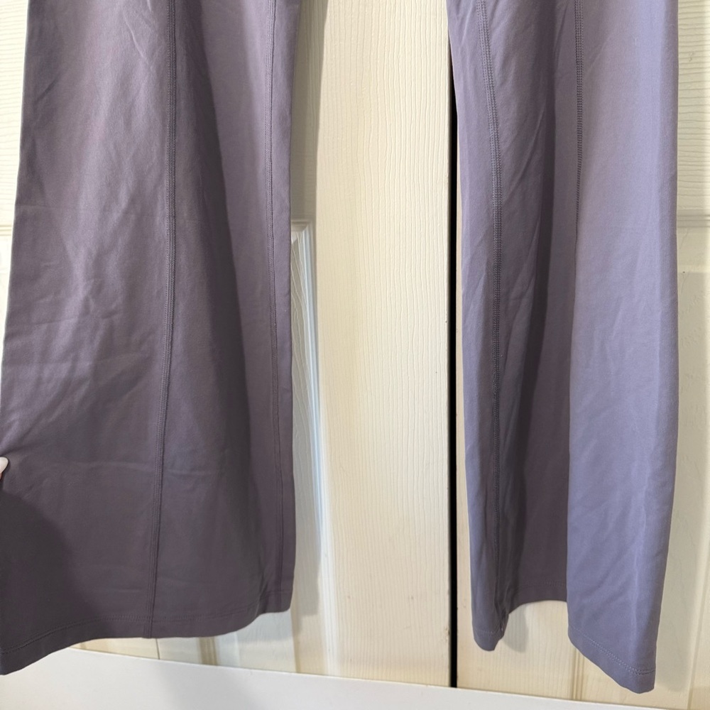 Lucy Heart Center Flare Yoga Pants Layered Blue Grey Womens Size Medium - Picture 4 of 8